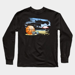 it' s  summer  time. sports  .basketball Long Sleeve T-Shirt